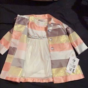 2 piece set dress and coat